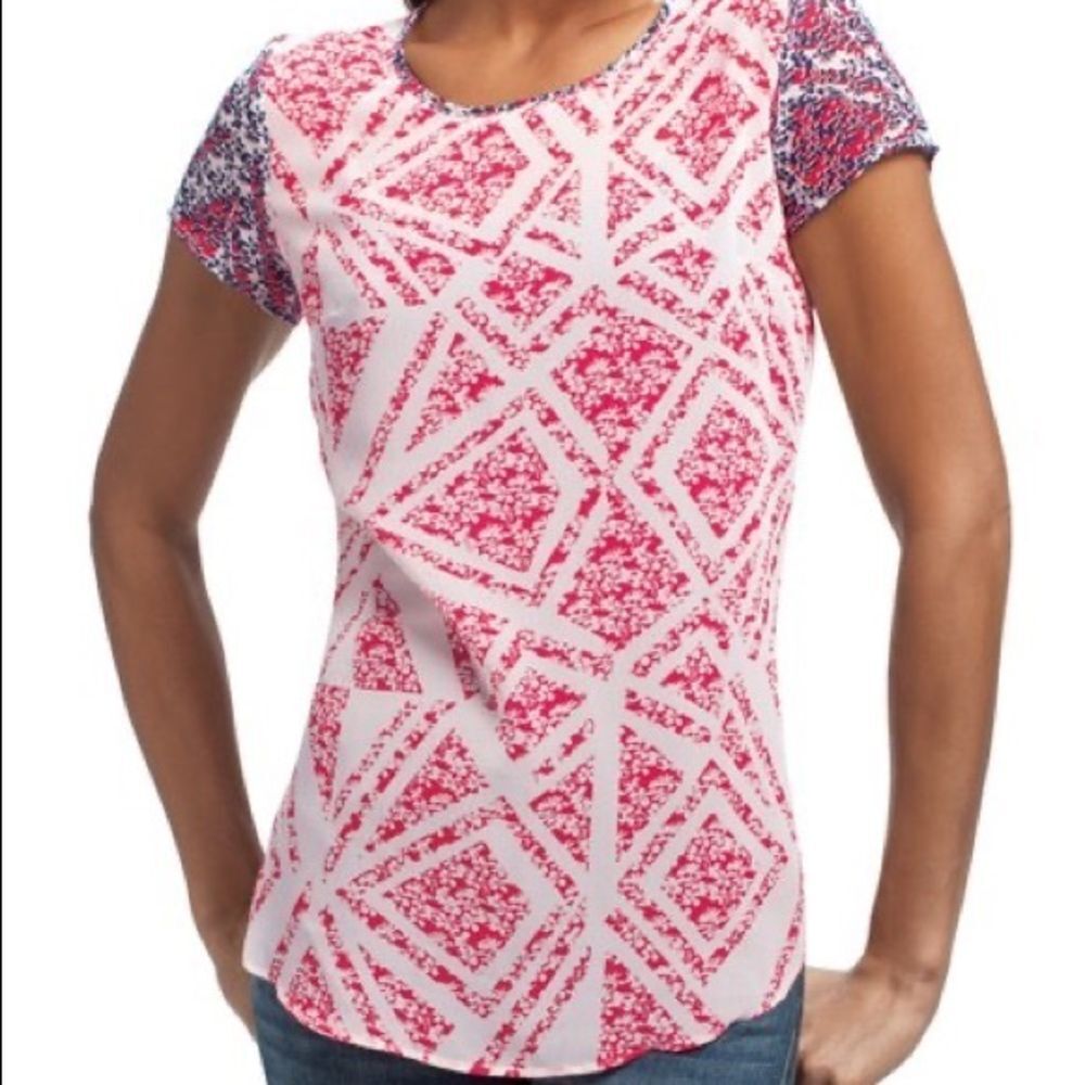 CAbi Sheer Floral Blouse